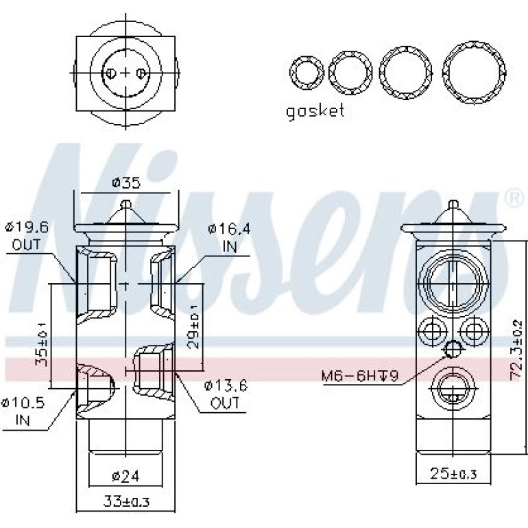 NISSENS Ventil 999348 NISSENS Ventil 999348