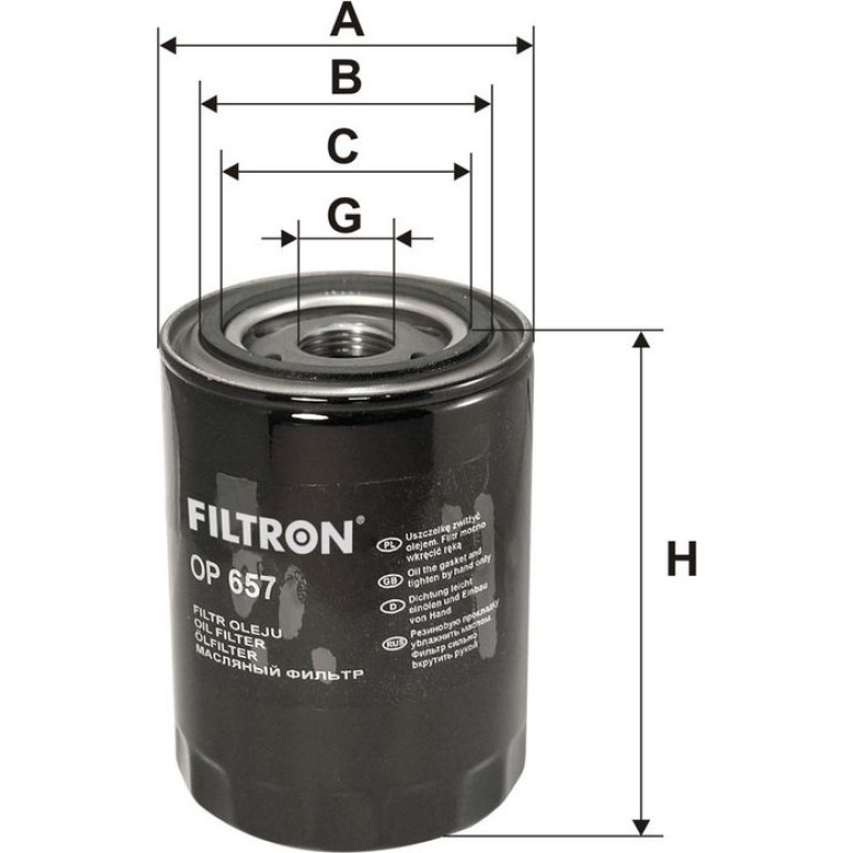 FILTRON Ölfilter OP 657 FILTRON Ölfilter OP 657