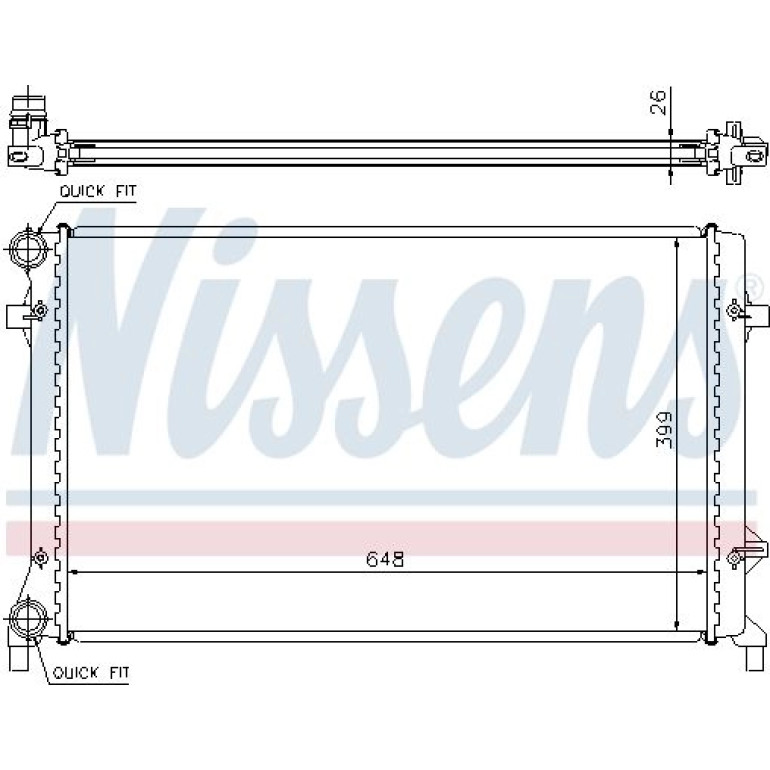 Wasserkühler PKW 65277A Wasserkühler PKW 65277A