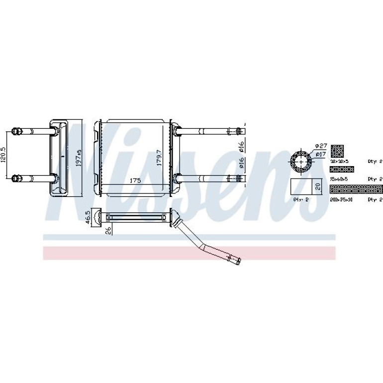 Heizkühler PKW 726531 Heizkühler PKW 726531