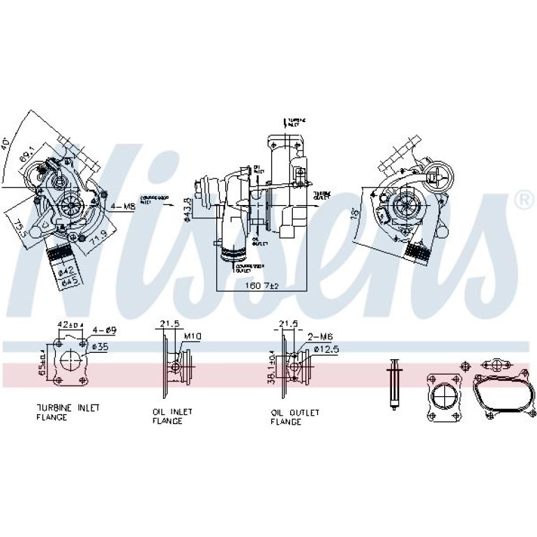 NISSENS Turbolader 93475 NISSENS Turbolader 93475