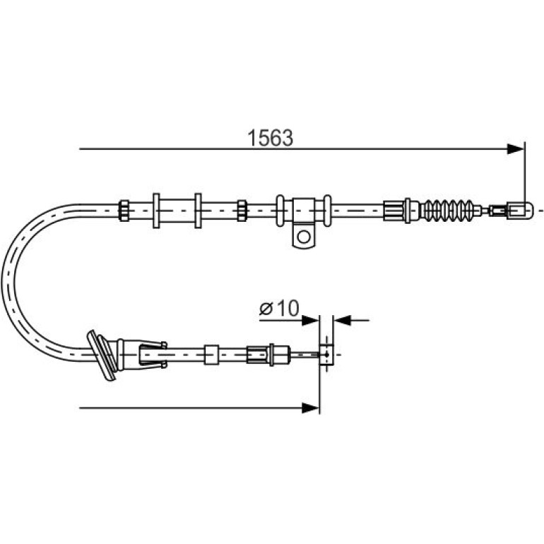 Handbremsseil li 1987482064 Handbremsseil li 1987482064