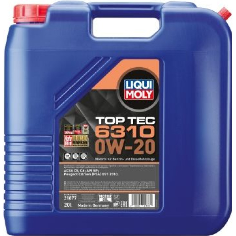 Liqui Moly Top Tec 6310 0W-20 20 l 21877 Liqui Moly Top Tec 6310 0W-20 20 l 21877