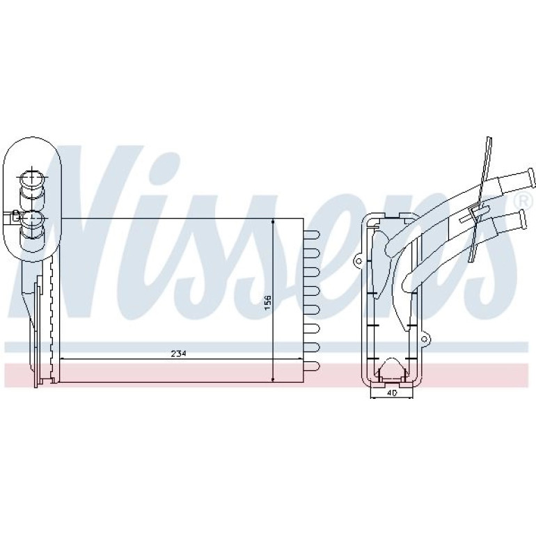 NISSENS Heizkörper 73961 NISSENS Heizkörper 73961