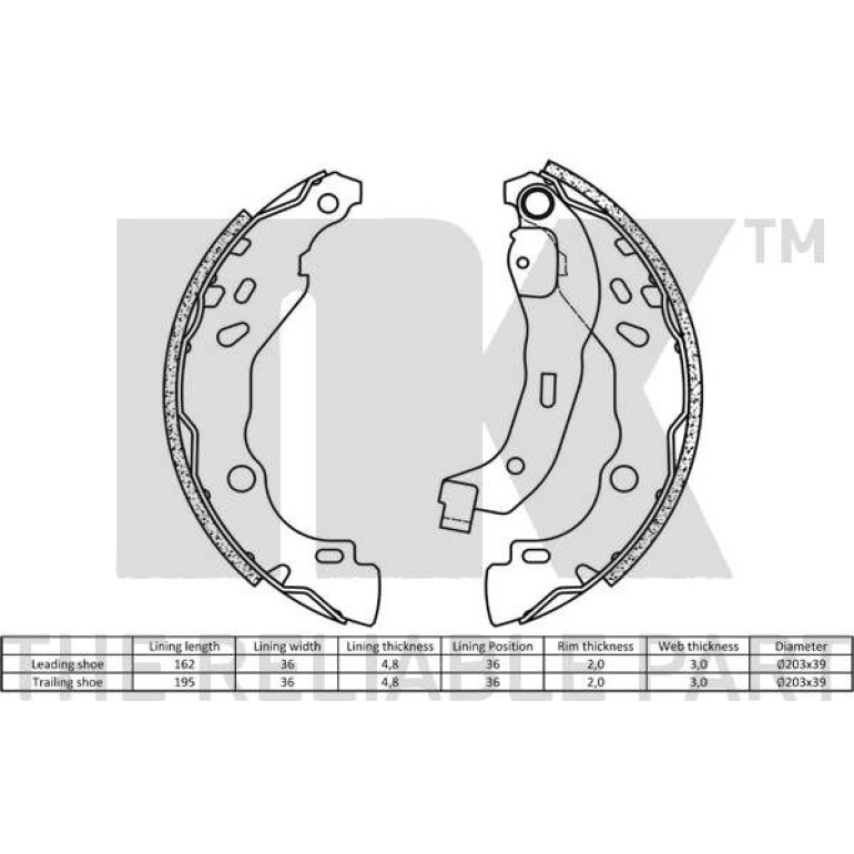 Bremsbacken Renault Clio Ii 2739690 Bremsbacken Renault Clio Ii 2739690