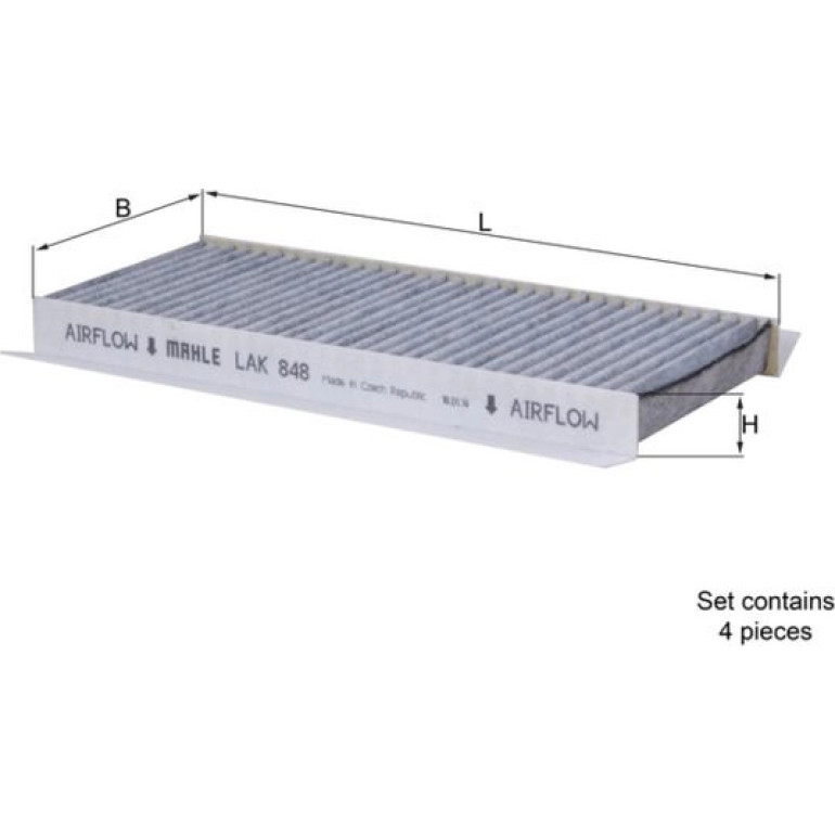 MAHLE Filter, Innenraumluft LAK 848/S MAHLE Filter, Innenraumluft LAK 848/S