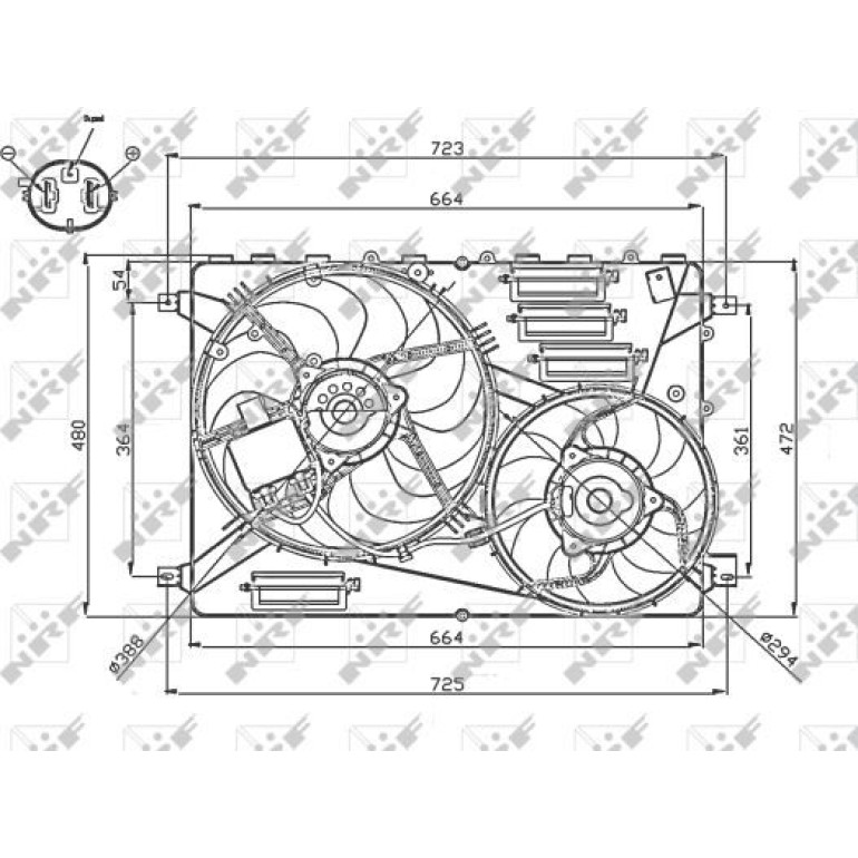 Lüfter Motorkühlung 47755 Lüfter Motorkühlung 47755