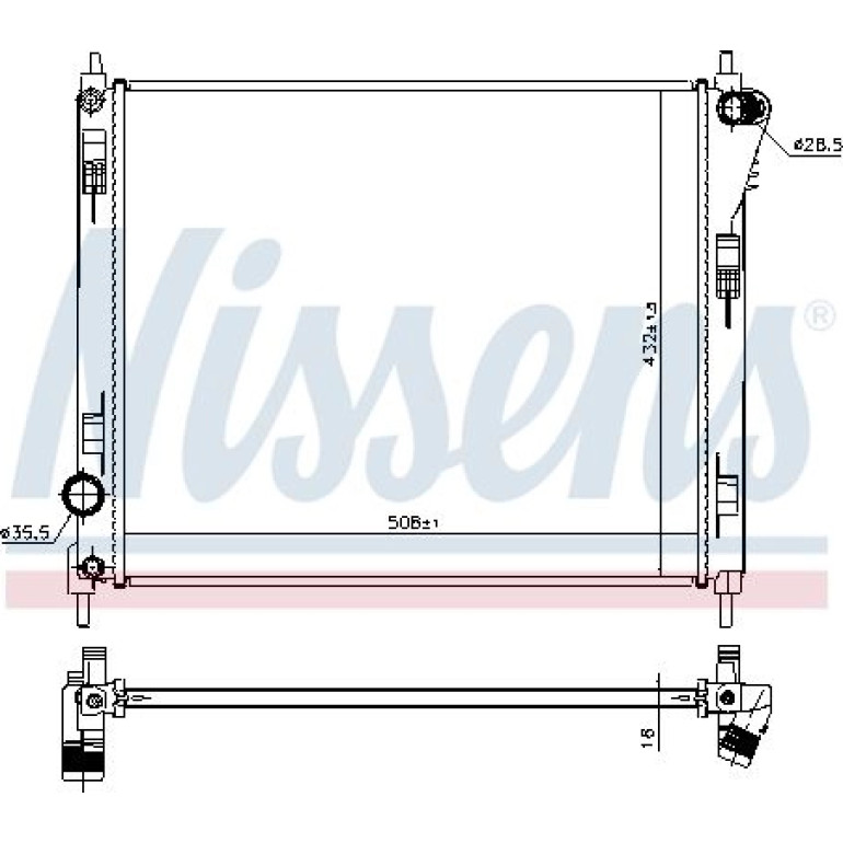 Wasserkühler PKW 606120