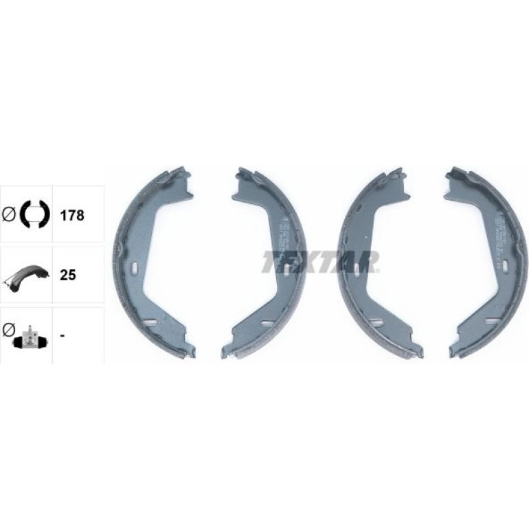 Handbremsbacken Volvo S60/S80/V70/Xc70/Xc90 91062300 Handbremsbacken Volvo S60/S80/V70/Xc70/Xc90 91062300