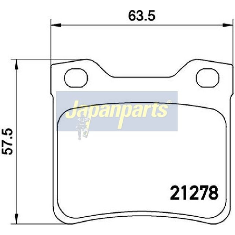 Japanparts Bremsbeläge PP-0615AF Japanparts Bremsbeläge PP-0615AF