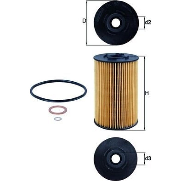 MAHLE Ölfilter OX 150D MAHLE Ölfilter OX 150D