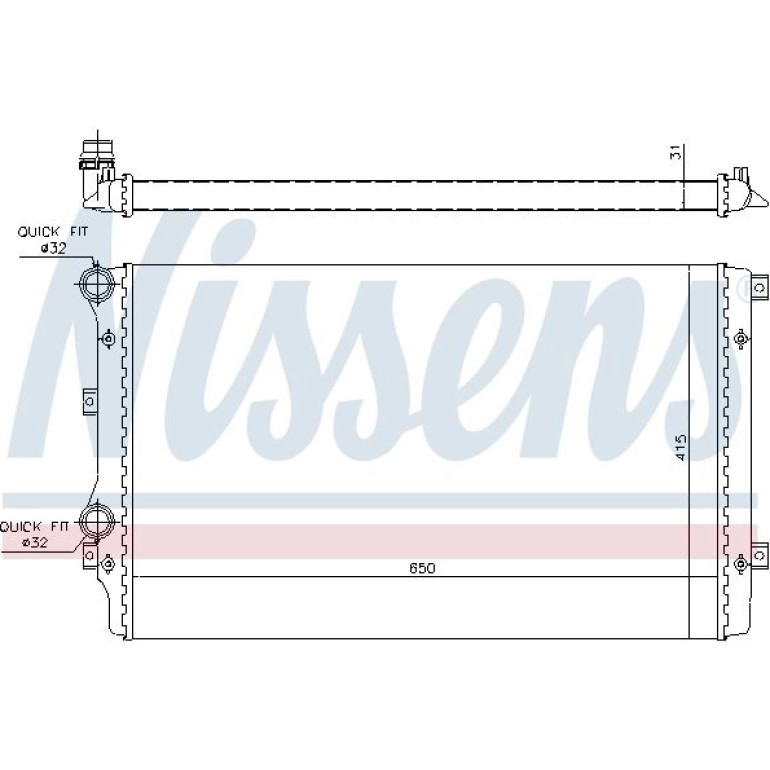 Wasserkühler PKW 65280A Wasserkühler PKW 65280A