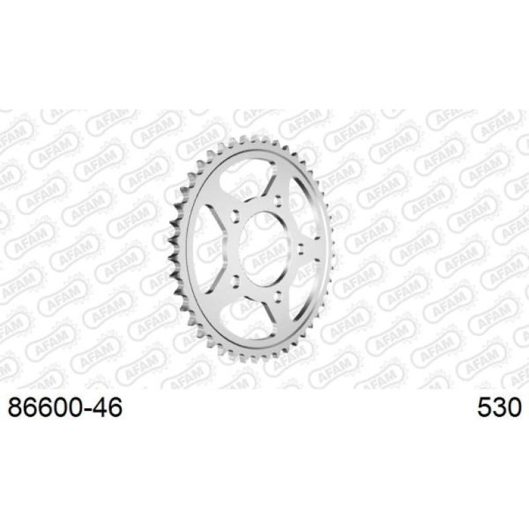 AFAM Kettenrad STAHL 46 Zähne 86600-46 AFAM Kettenrad STAHL 46 Zähne 86600-46