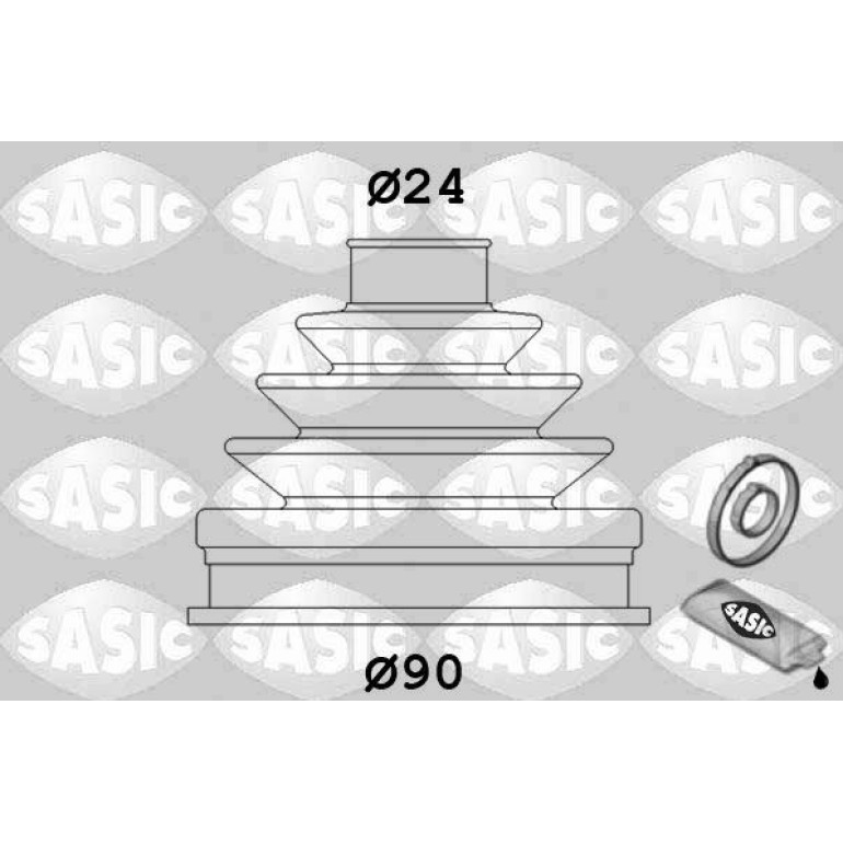 SASIC Faltenbalgsatz, Antriebswelle 1906047 SASIC Faltenbalgsatz, Antriebswelle 1906047