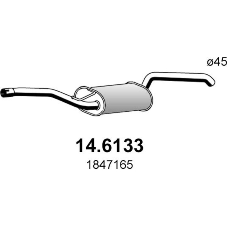 Mittelschalldämpfer 14.6133