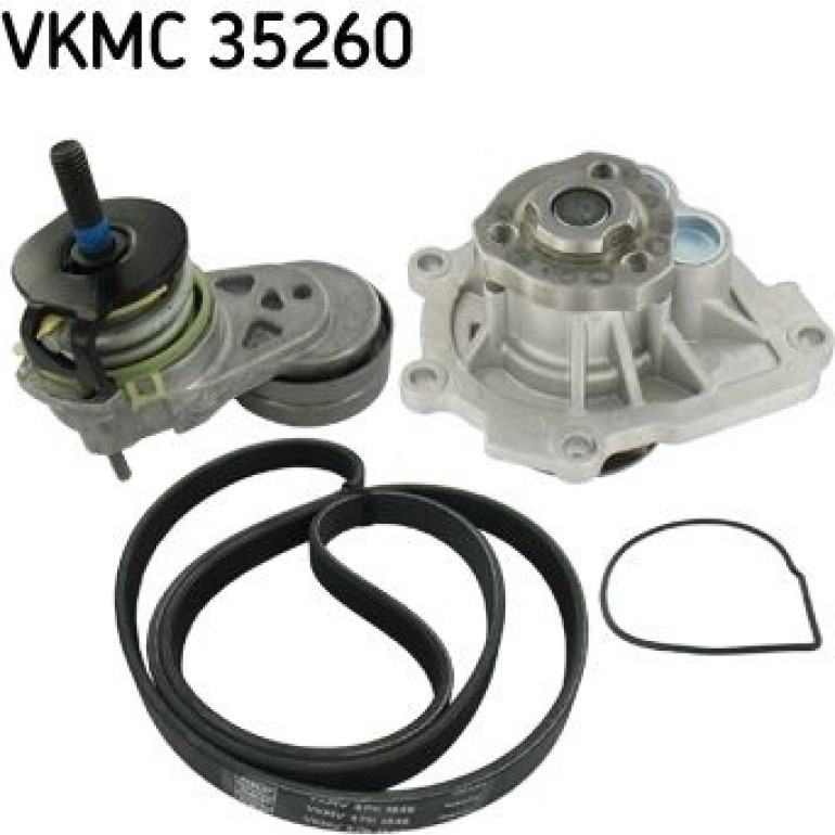SKF Wasserpumpe + Keilrippenriemensatz VKMC 35260 SKF Wasserpumpe + Keilrippenriemensatz VKMC 35260