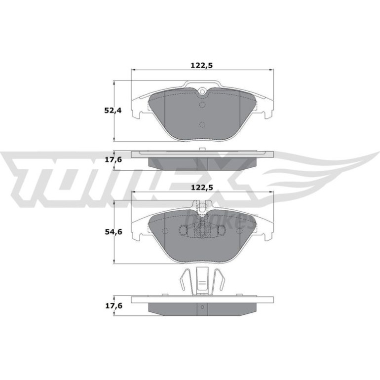 TOMEX brakes Bremsbelagsatz, Scheibenbremse TX 17-39 TOMEX brakes Bremsbelagsatz, Scheibenbremse TX 17-39