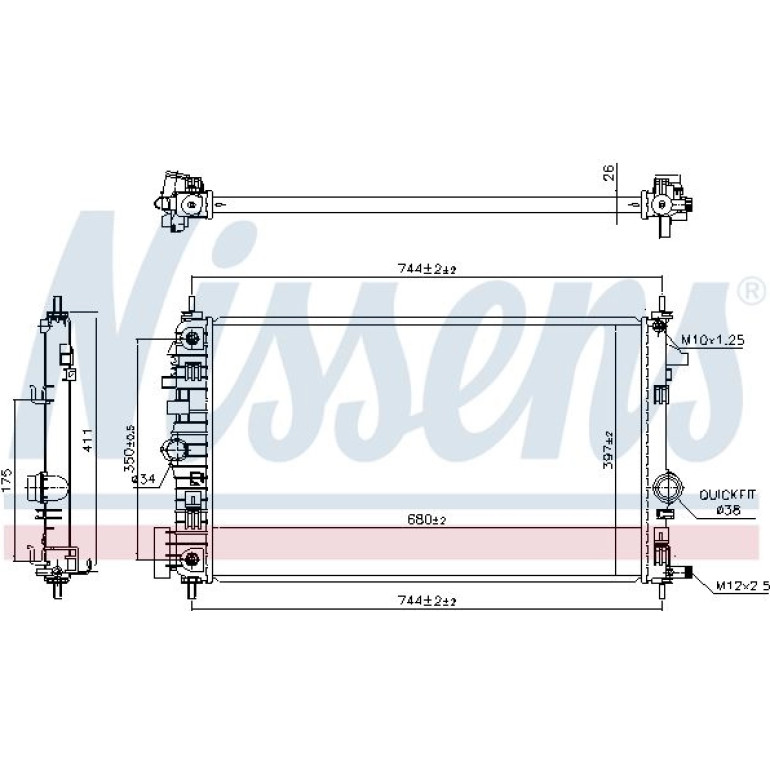 Wasserkühler PKW 630769 Wasserkühler PKW 630769