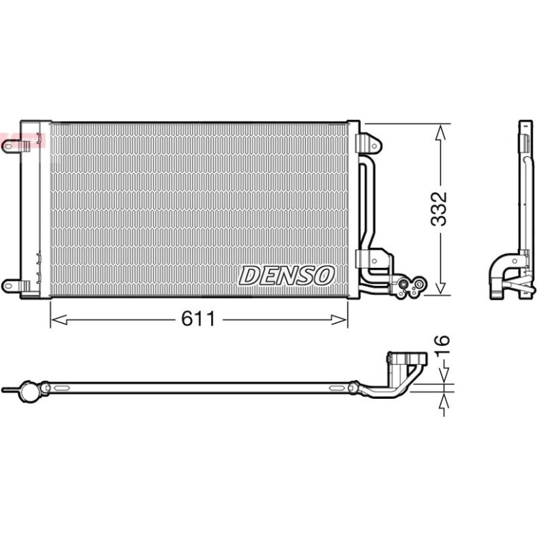 DENSO Klimaanlagenkühler DCN02034 DENSO Klimaanlagenkühler DCN02034