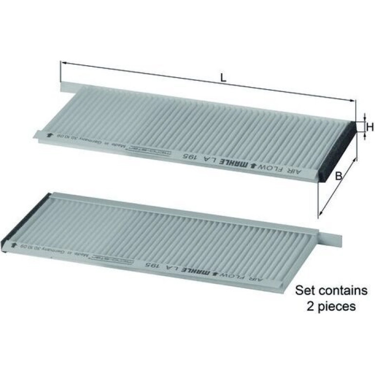 MAHLE Filter, Innenraumluft LA 195/S MAHLE Filter, Innenraumluft LA 195/S