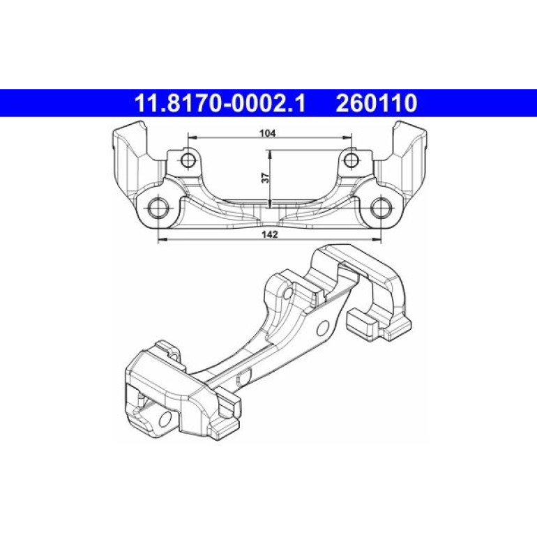 Halter, Bremssattel 11.8170-0002.1