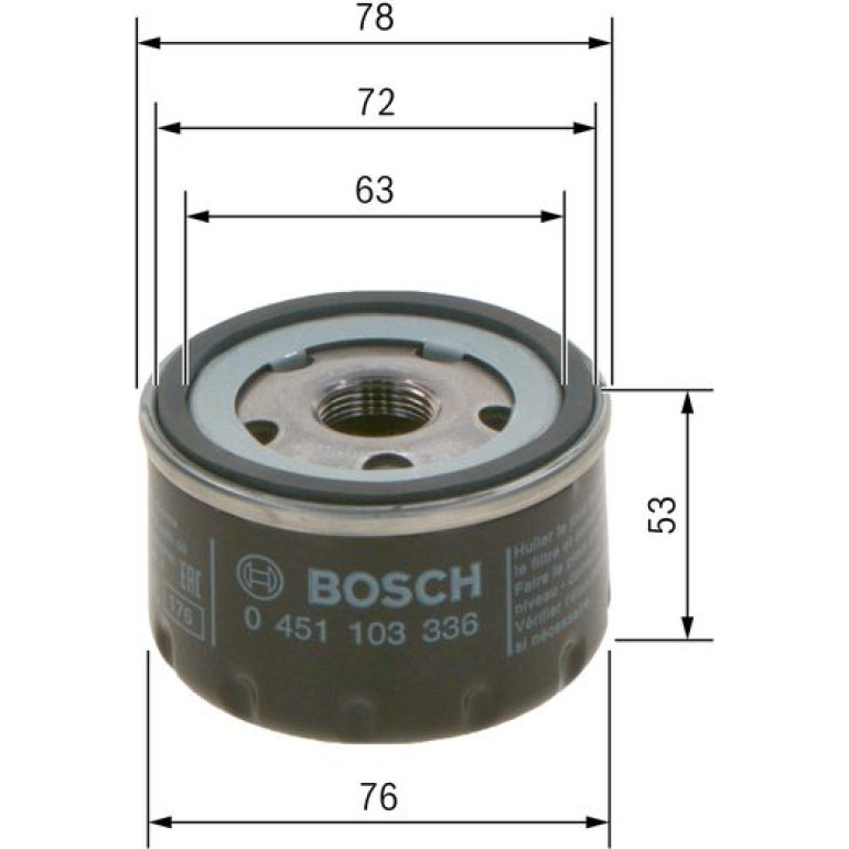 Ölfilter 0 451 103 336 Ölfilter 0 451 103 336