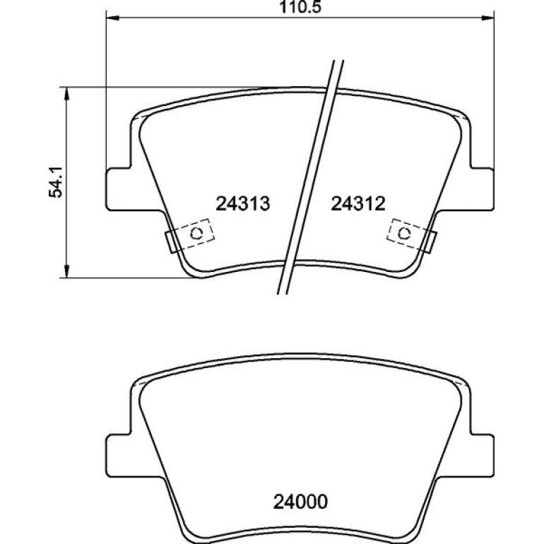 BREMBO Bremsklötze HA P 30 117 BREMBO Bremsklötze HA P 30 117