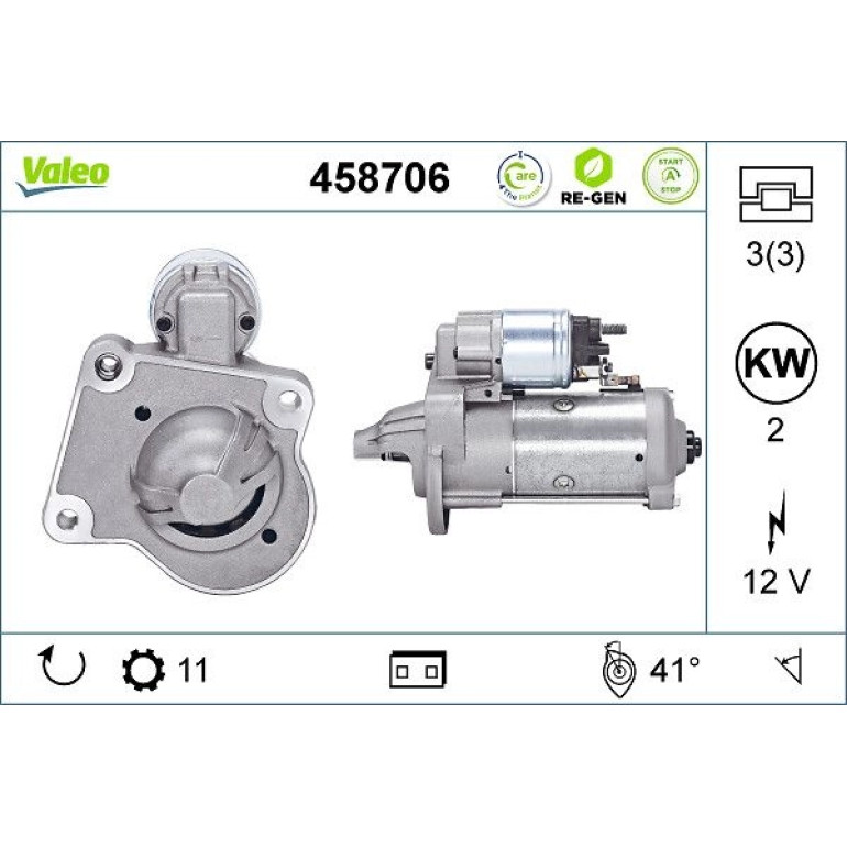 VALEO Anlasser 458706 VALEO Anlasser 458706