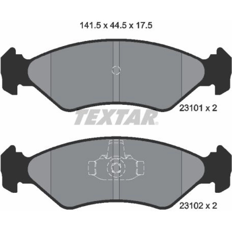Bremsbelagsatz Ford P. Fiesta -96/96-00/Ka -00 2310101 Bremsbelagsatz Ford P. Fiesta -96/96-00/Ka -00 2310101