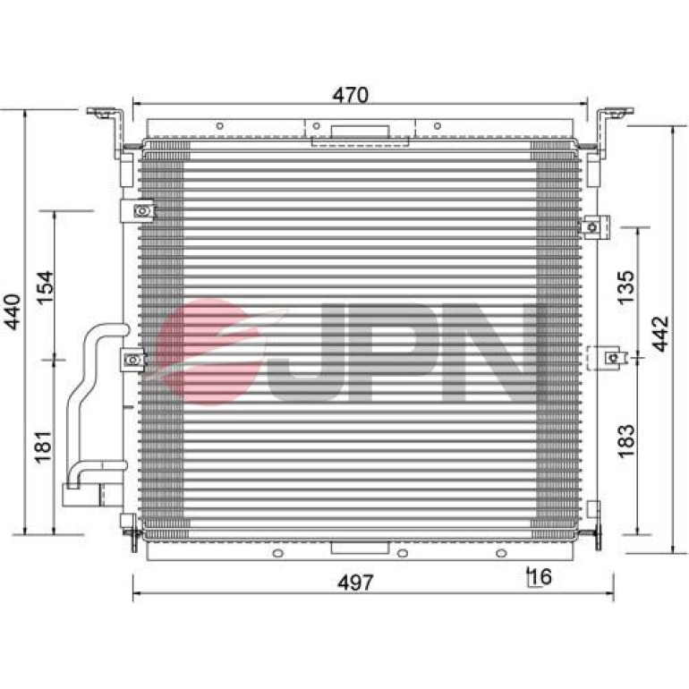 JPN Kondensator, Klimaanlage 60C9081-JPN JPN Kondensator, Klimaanlage 60C9081-JPN