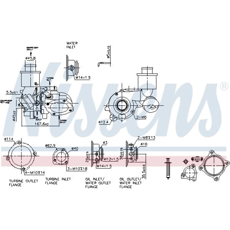 NISSENS Turbolader 93222 NISSENS Turbolader 93222