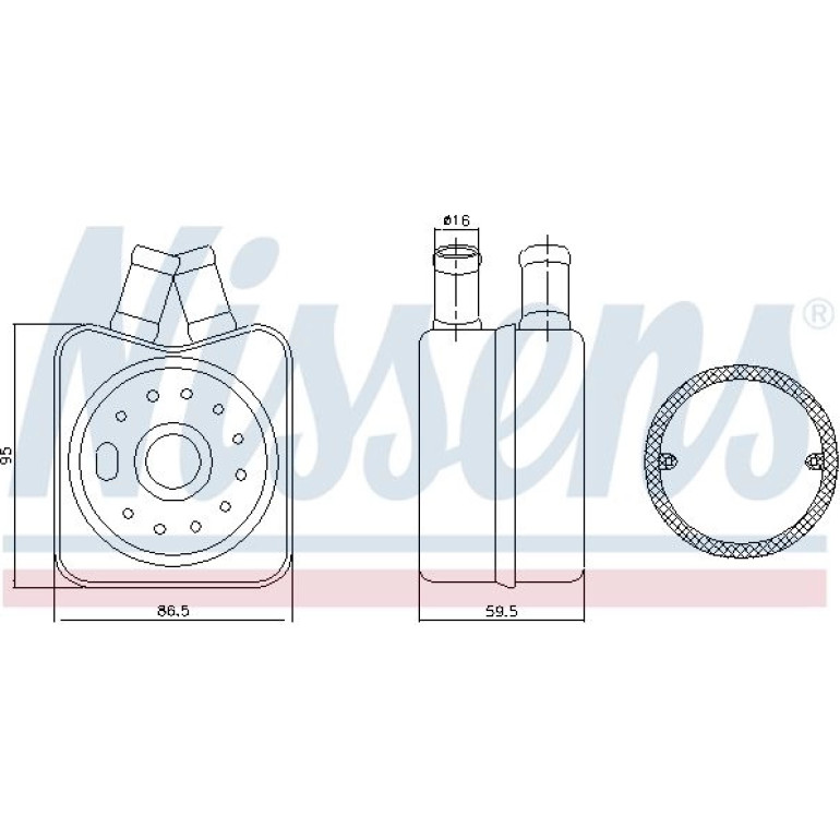 Ölkühler PKW 90608 Ölkühler PKW 90608