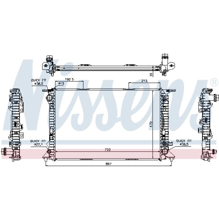 Wasserkühler PKW 60318 Wasserkühler PKW 60318