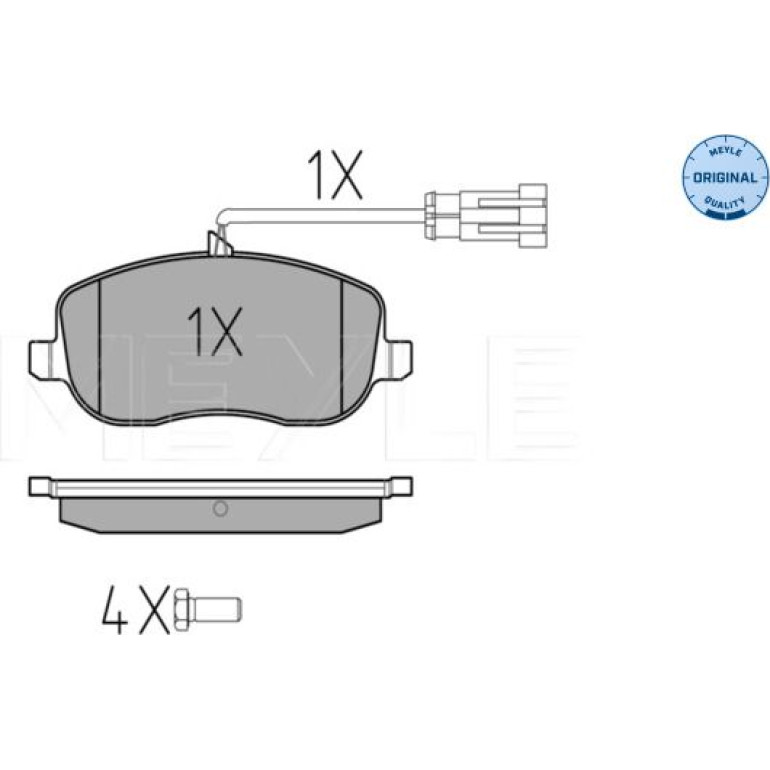 Bremsbelagsatz Fiat P. Croma 1.9/2.4 Jtd 05- Mit Sensor 025 242 9419/W Bremsbelagsatz Fiat P. Croma 1.9/2.4 Jtd 05- Mit Sensor 025 242 9419/W