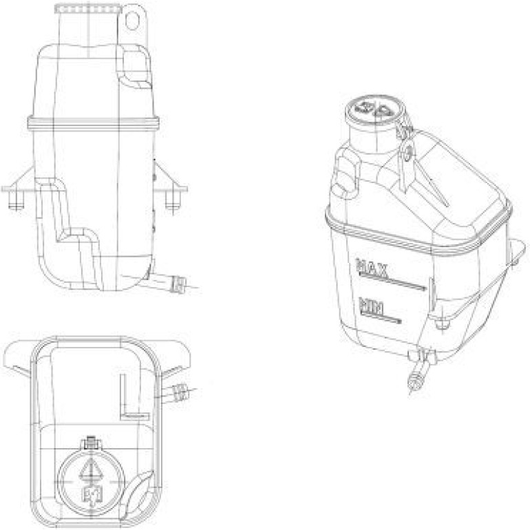 NRF Ausgleichsbehälter, Kühlmittel 454040 NRF Ausgleichsbehälter, Kühlmittel 454040