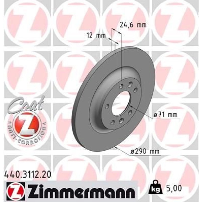 ZIMMERMANN Bremsscheibe 440.3112.20