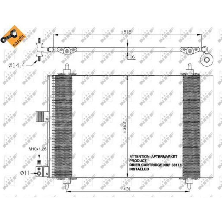 Kondensator, Klimaanlage 35437 Kondensator, Klimaanlage 35437