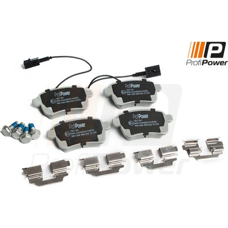 PROFIPOWER Bremsbelagsatz, Scheibenbremse 1B2184 PROFIPOWER Bremsbelagsatz, Scheibenbremse 1B2184