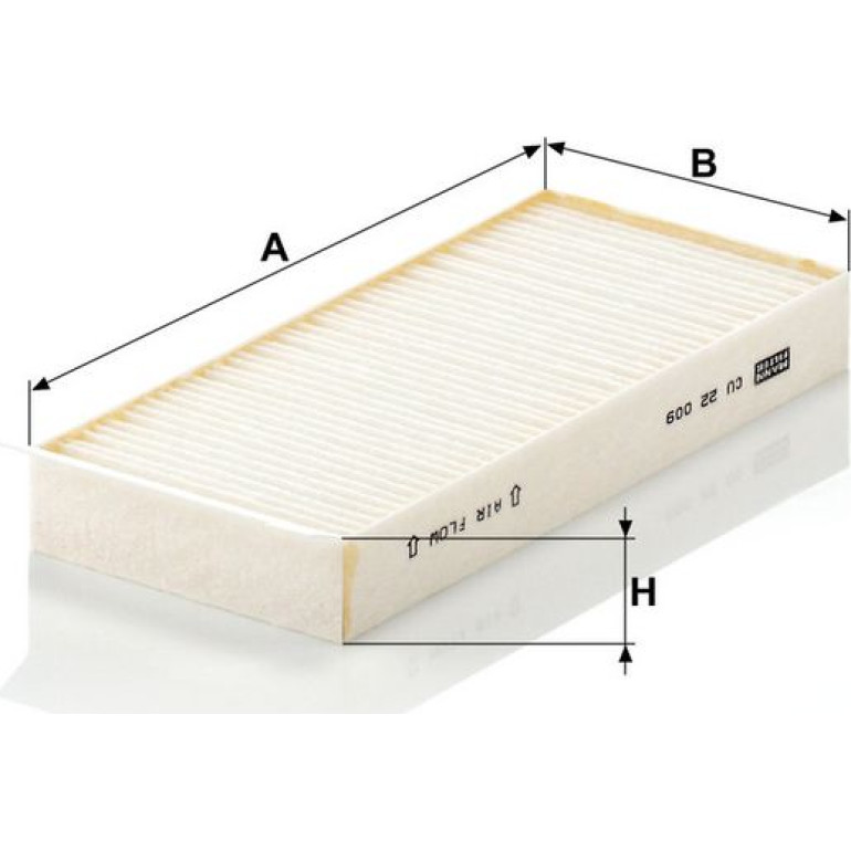 Mann & Hummel Innenraumfilter PKW CU 22 009-2 Mann & Hummel Innenraumfilter PKW CU 22 009-2