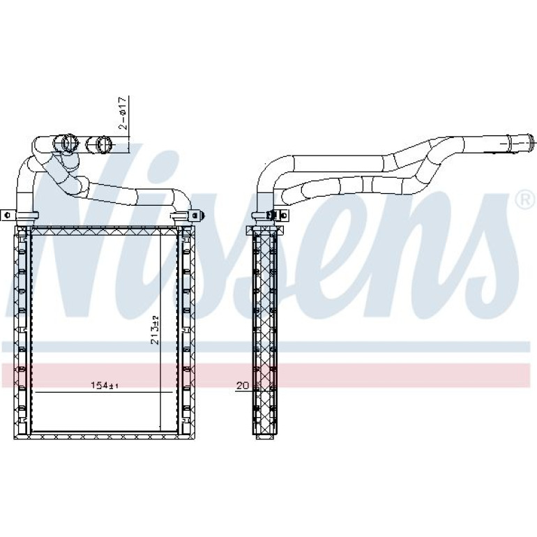 Heizkühler PKW 707191 Heizkühler PKW 707191