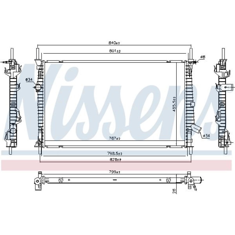 Wasserkühler PKW 606537 Wasserkühler PKW 606537