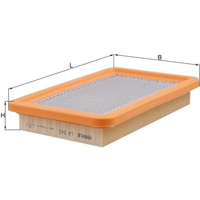 MAHLE Luftfilter LX 542 MAHLE Luftfilter LX 542