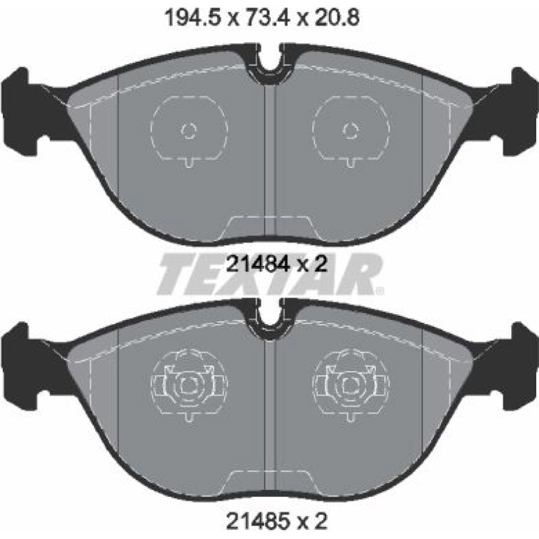 Bremsbelagsatz Db P. W210 280-550 4-Matic/Bentley Continental 2148401 Bremsbelagsatz Db P. W210 280-550 4-Matic/Bentley Continental 2148401