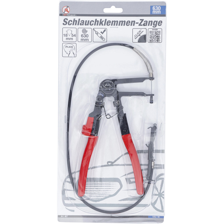 BGS Schlauchklemmen-Zange mit Bowdenzug 630 mm 467 BGS Schlauchklemmen-Zange mit Bowdenzug 630 mm 467