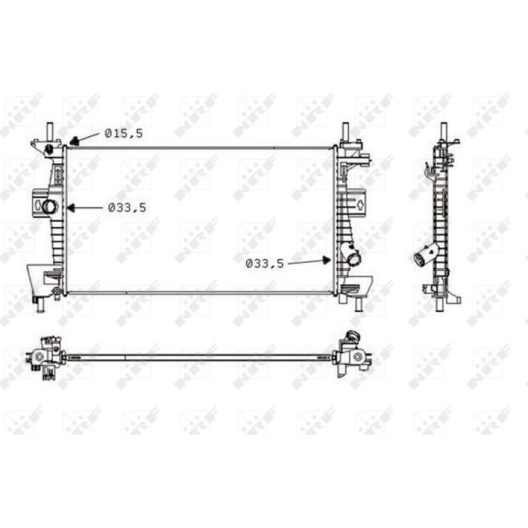 Kühler, Motorkühlung 58487 Kühler, Motorkühlung 58487