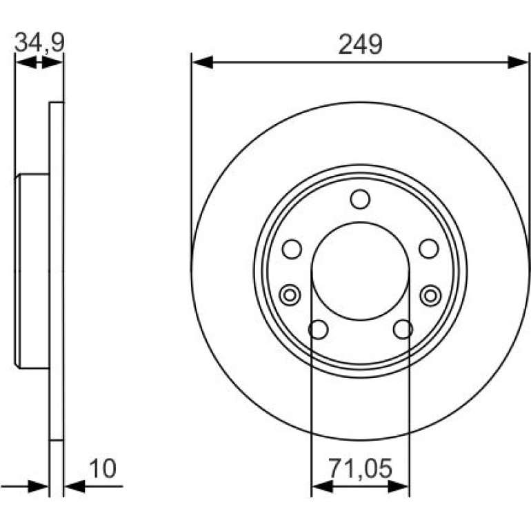 Bremsscheibe 0 986 479 C23