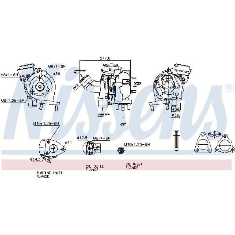 NISSENS Turbolader 93083 NISSENS Turbolader 93083