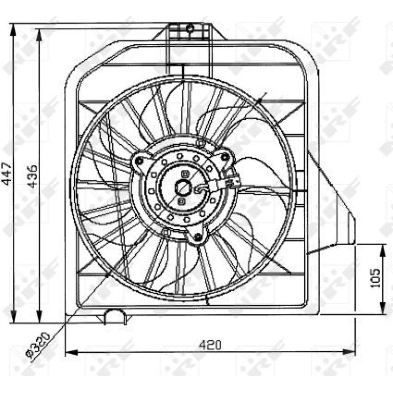 Lüfter Motorkühlung 47032 Lüfter Motorkühlung 47032