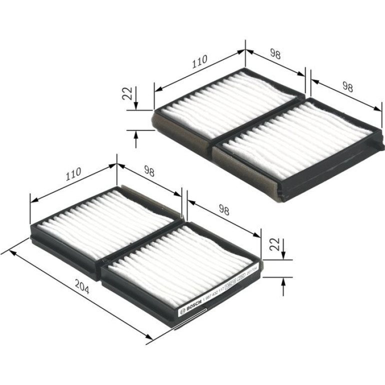 Innenraumfilter 1987432117 Innenraumfilter 1987432117