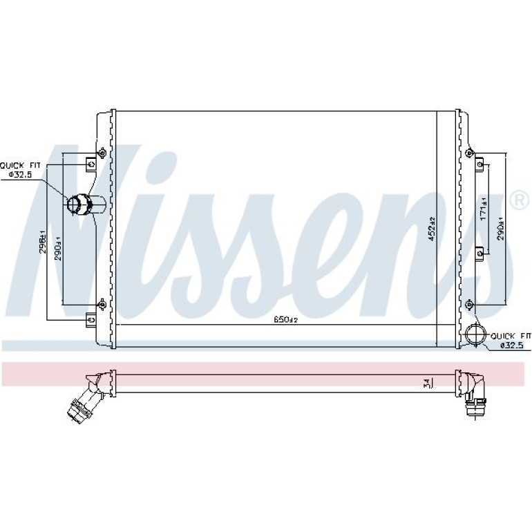 Wasserkühler PKW 65281A Wasserkühler PKW 65281A